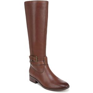 Naturalizer Womens Rory Brown Wide Calf Leather Knee-High Boots Shoes New